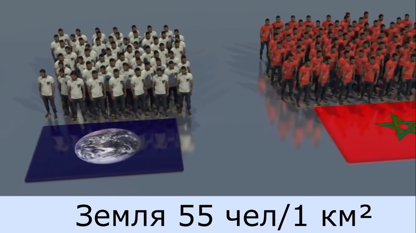 Блог - Страны по плотности населения — наглядное видео Страны по плотности населения — наглядное видео