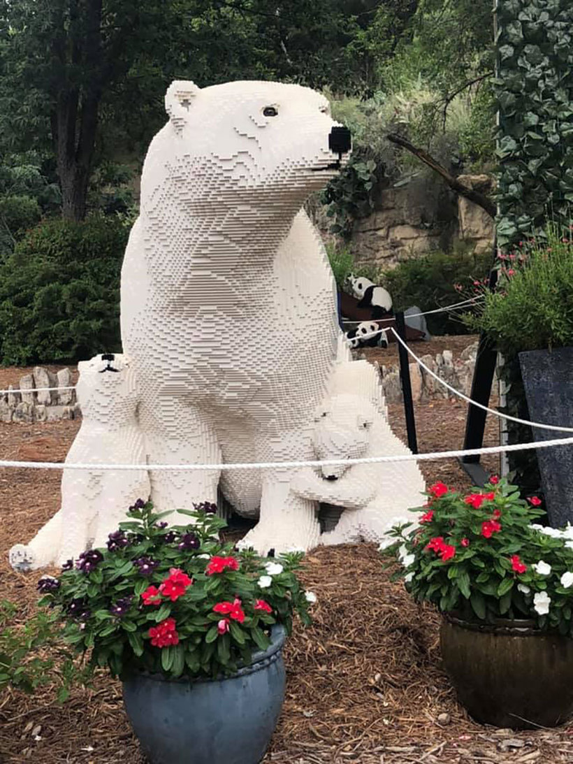 Блог - В зоопарке собрали скульптуры животных из миллионов деталей LEGO В зоопарке собрали скульптуры животных из миллионов деталей LEGO