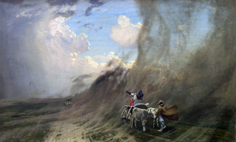 Ураган в степи. Дубовский Н.Н. 1890 год Ураган в степи. Дубовский Н.Н. 1890 год