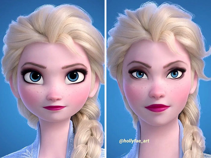 Блог - Как выглядели бы принцессы Disney, если бы их лица имели реалистичные пропорции Как выглядели бы принцессы Disney, если бы их лица имели реалистичные пропорции