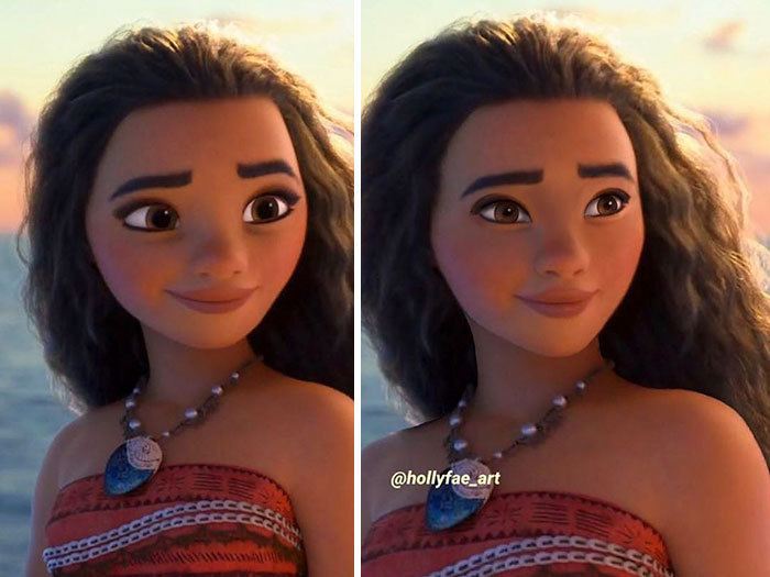 Блог - Как выглядели бы принцессы Disney, если бы их лица имели реалистичные пропорции Как выглядели бы принцессы Disney, если бы их лица имели реалистичные пропорции