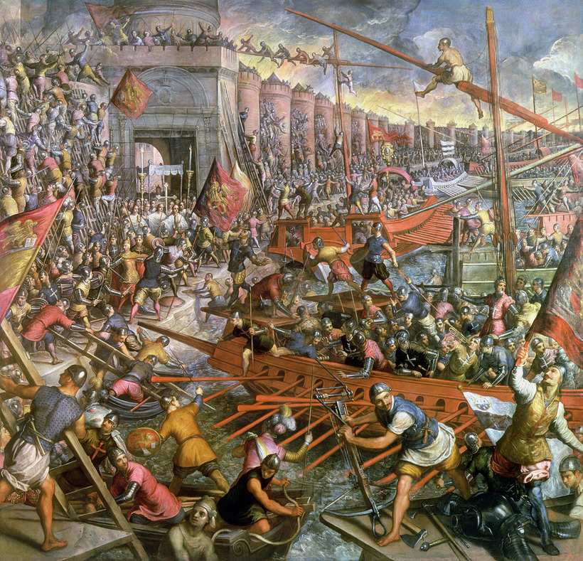 «Взятие Константинополя в 1204-м», 1580 год. Тинторетто «Взятие Константинополя в 1204-м», 1580 год. Тинторетто
