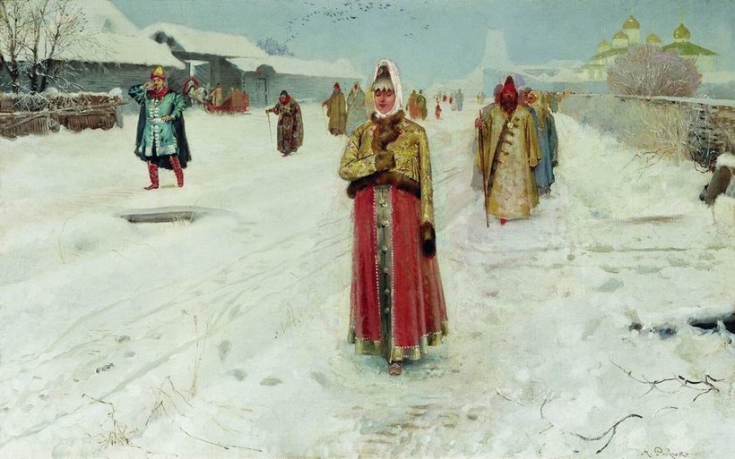«Воскресный день», 1889 г. Андрей Рябушкин «Воскресный день», 1889 г. Андрей Рябушкин