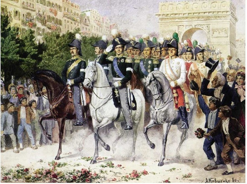 «Вступление русских войск в Париж в 1814 году», 1880. Алексей Кившенко «Вступление русских войск в Париж в 1814 году», 1880. Алексей Кившенко