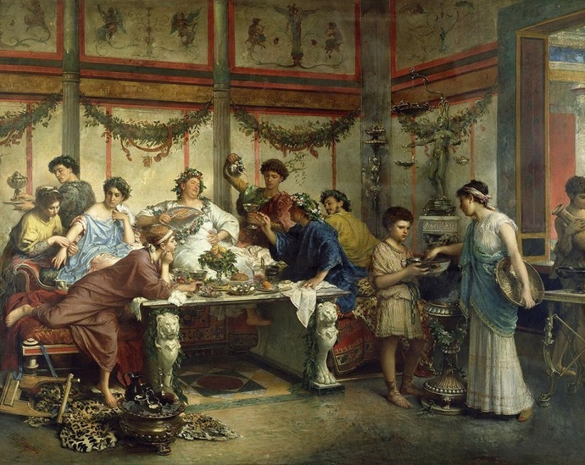 «Римский пир», 1875 г. Р. Бомпиани «Римский пир», 1875 г. Р. Бомпиани