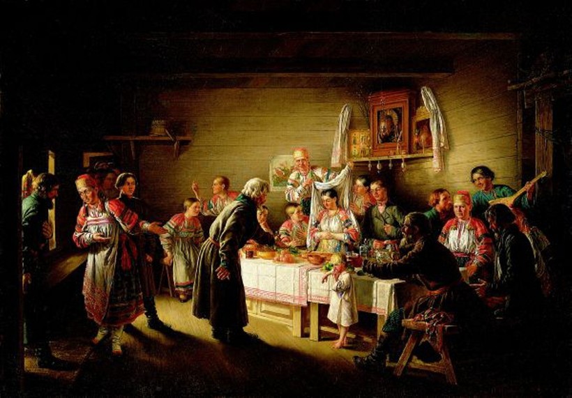«Смотрины невесты», 1861 год. Николай Петров «Смотрины невесты», 1861 год. Николай Петров