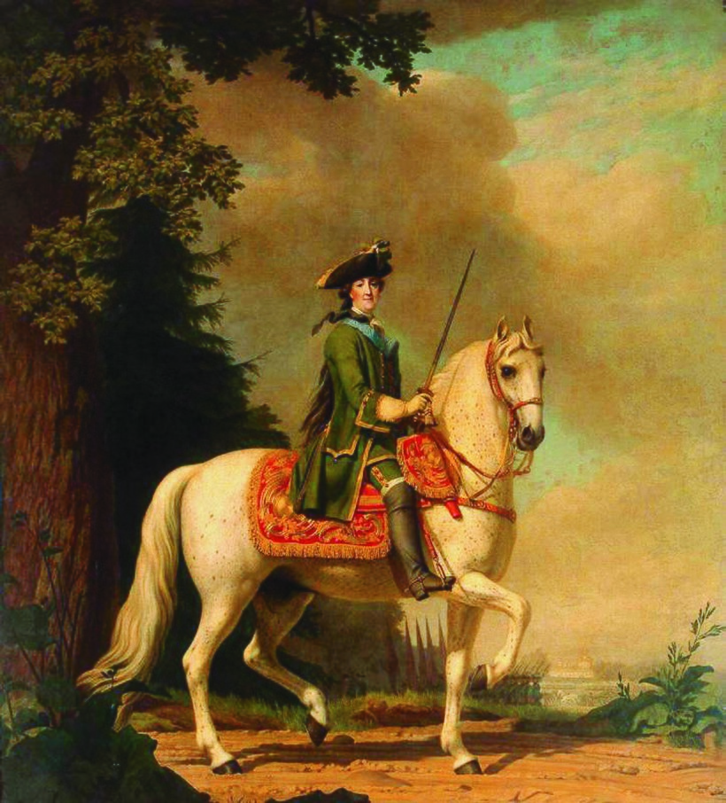 «Портрет Екатерины II верхом», после 1762 г. В. Эриксен «Портрет Екатерины II верхом», после 1762 г. В. Эриксен