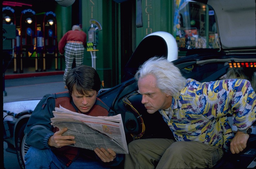 Кадр из фильма «Назад в будущее 2», 1989 год Кадр из фильма «Назад в будущее 2», 1989 год