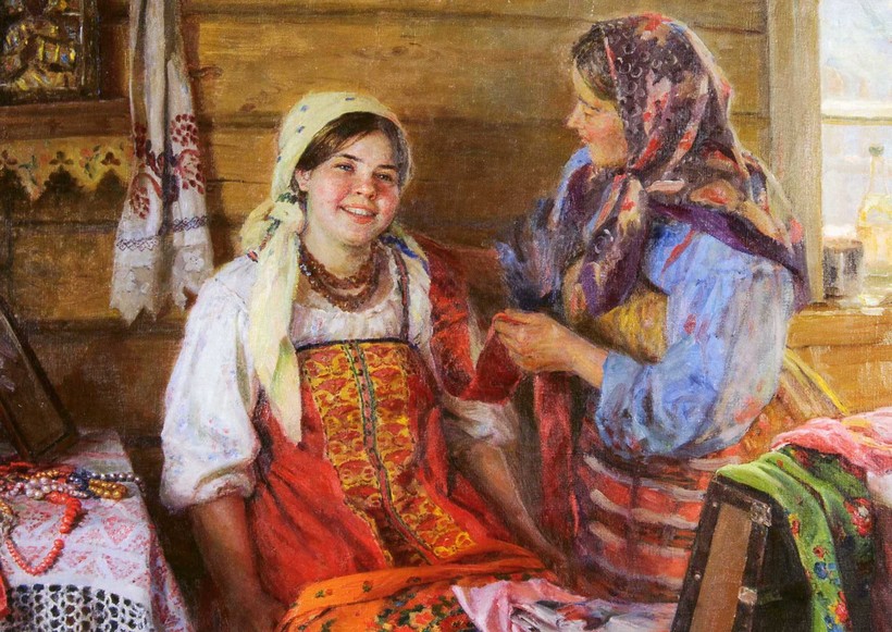 «Собираются в гости», 1940 год. Федор Сычков «Собираются в гости», 1940 год. Федор Сычков