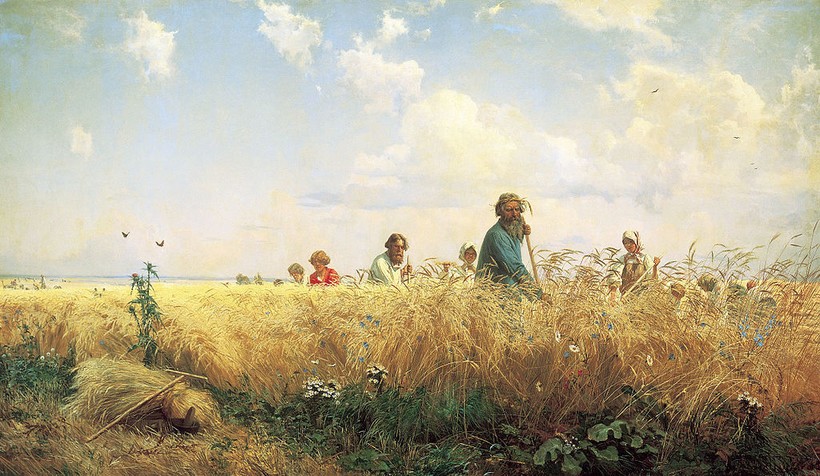 «Страдная пора. Косцы», 1887 г. Г. Мясоедов. Государственный Русский музей, Санкт-Петербург «Страдная пора. Косцы», 1887 г. Г. Мясоедов. Государственный Русский музей, Санкт-Петербург