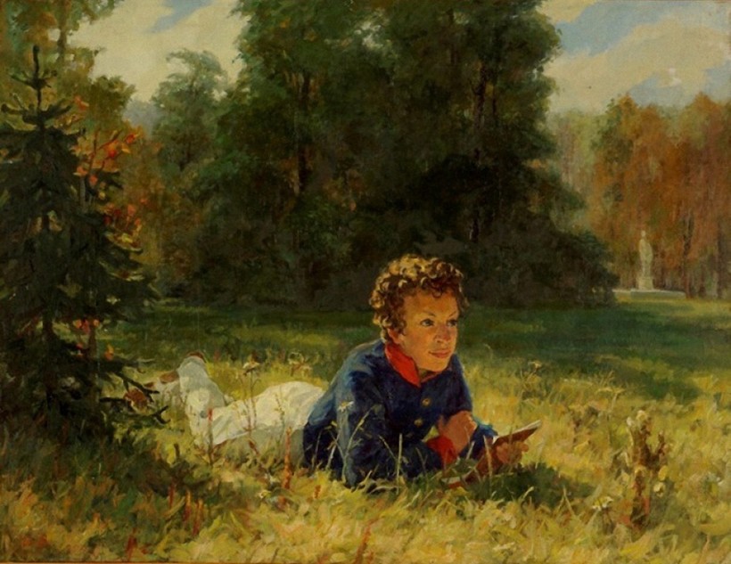 «Пушкин-лицеист в Царском Селе», 1954 г. И. Витман «Пушкин-лицеист в Царском Селе», 1954 г. И. Витман