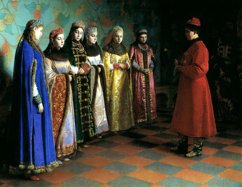 «Выбор невесты царем Алексеем Михайловичем», 1882 год. Григорий Седов «Выбор невесты царем Алексеем Михайловичем», 1882 год. Григорий Седов
