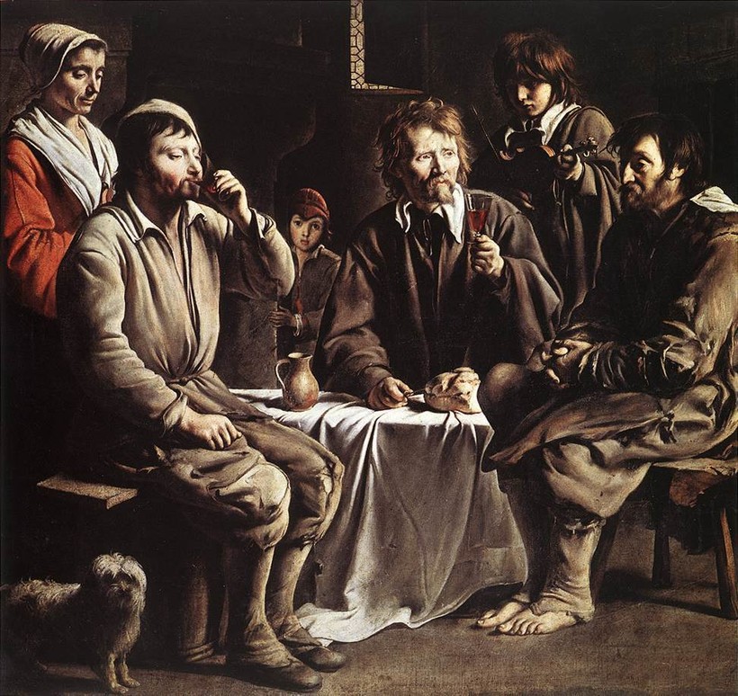 «Крестьянская трапеза», 1642 год. Луи и Матьё Ленен «Крестьянская трапеза», 1642 год. Луи и Матьё Ленен