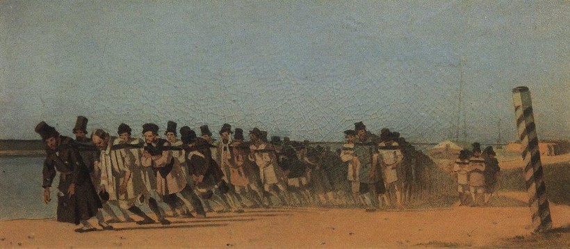 «Бурлаки», 1866 г. Василий Верещагин «Бурлаки», 1866 г. Василий Верещагин