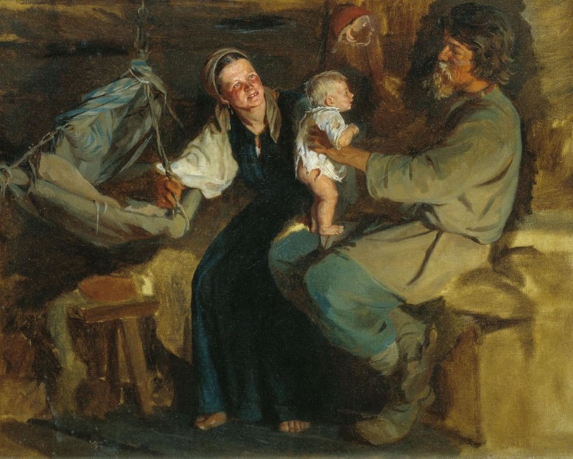 «Родительская радость», до 1910 года. Кирилл Лемох «Родительская радость», до 1910 года. Кирилл Лемох