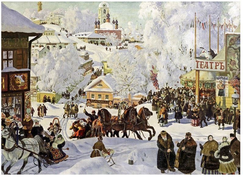 «Масленица», 1919 г. Б. Кустодиев «Масленица», 1919 г. Б. Кустодиев