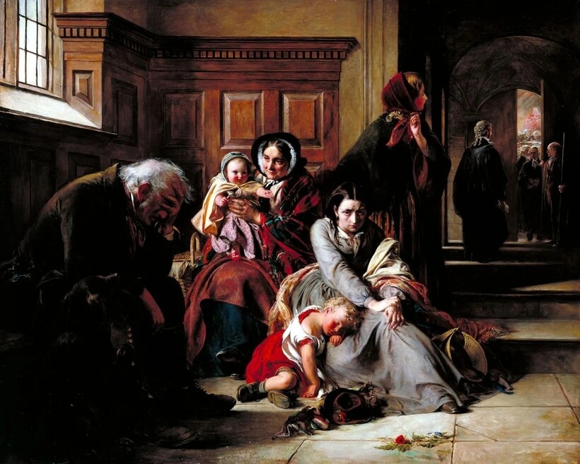 «В ожидании приговора», 1857 г. Авраам Соломон  «В ожидании приговора», 1857 г. Авраам Соломон