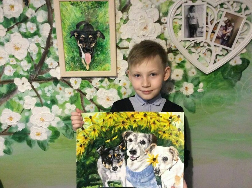 Павел и одна из его работ Павел и одна из его работ
