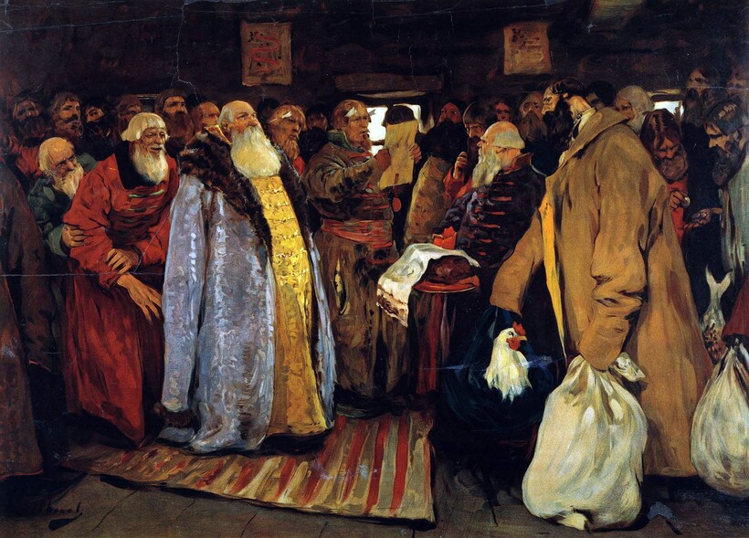 «Приезд воеводы», 1909 год. Сергей Иванов «Приезд воеводы», 1909 год. Сергей Иванов