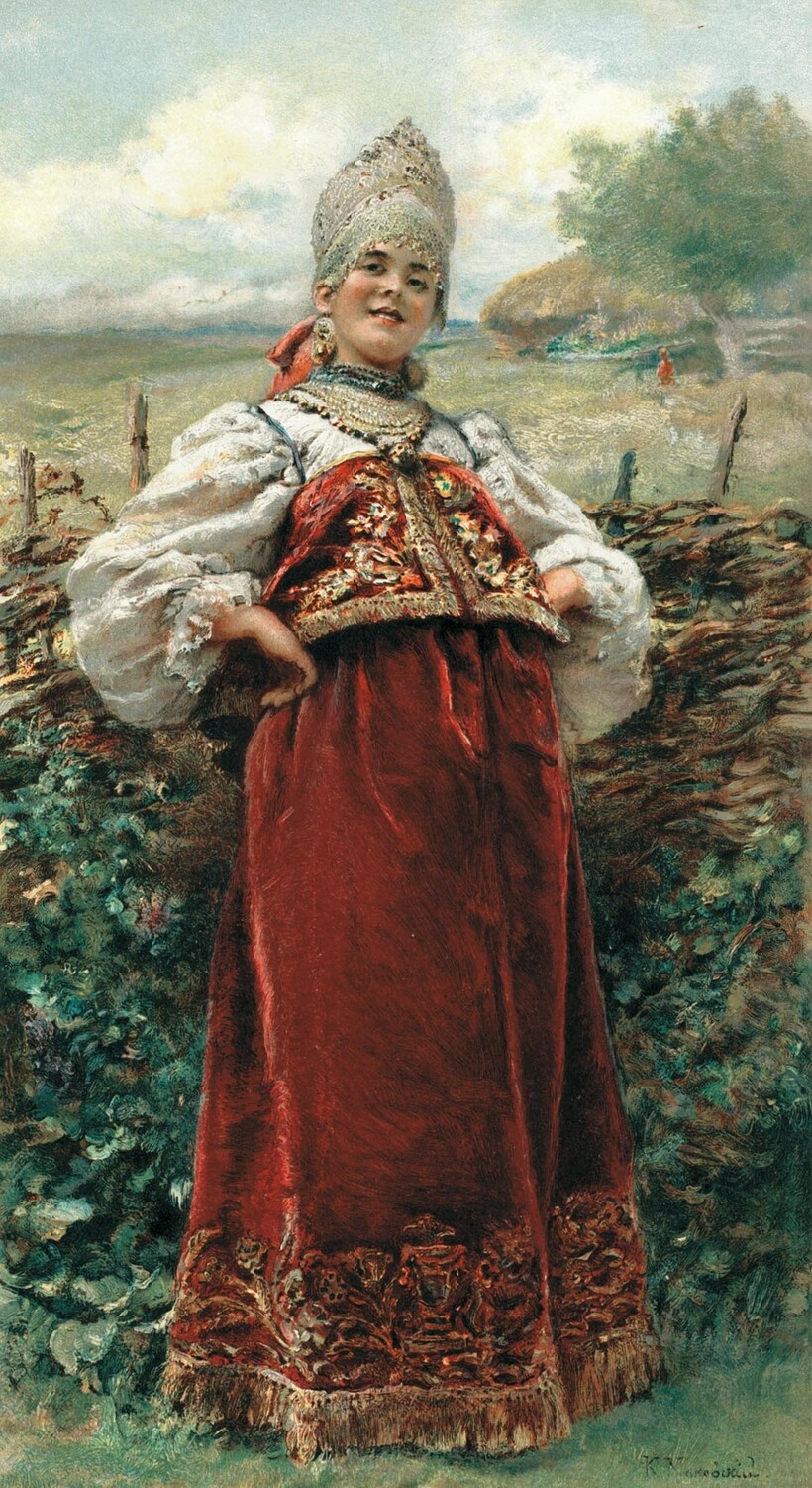«У околицы», 1885 год. Константин Маковский «У околицы», 1885 год. Константин Маковский