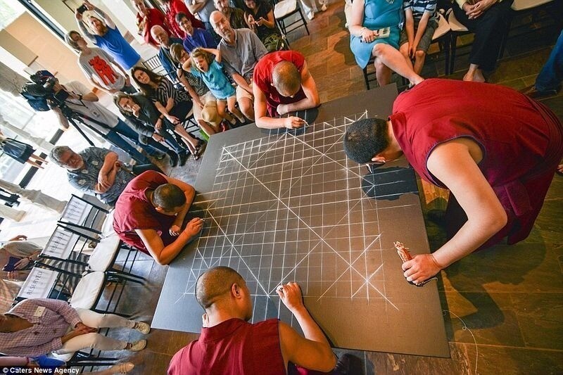 Блог - Как создаются песочные мандалы, и почему тибетские монахи почти сразу их сметают Как создаются песочные мандалы, и почему тибетские монахи почти сразу их сметают