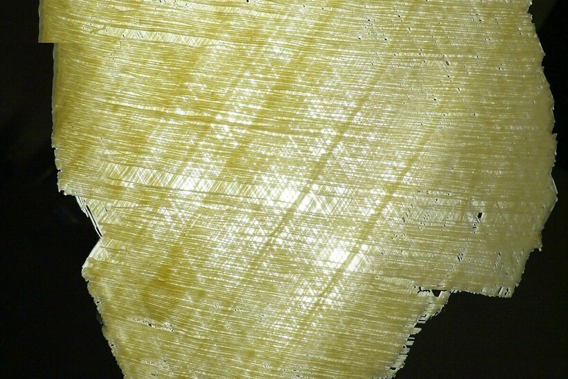 Паста настолько тонкая, что напоминает кусочек ткани