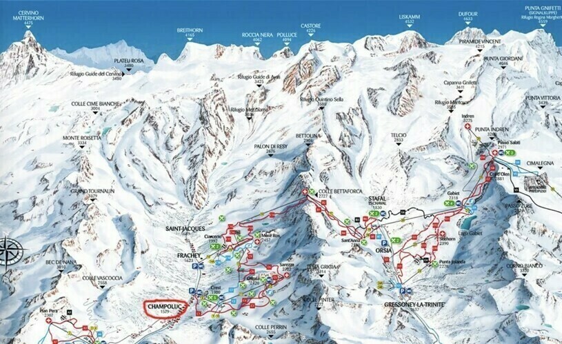 Трассы на Монте-Розе