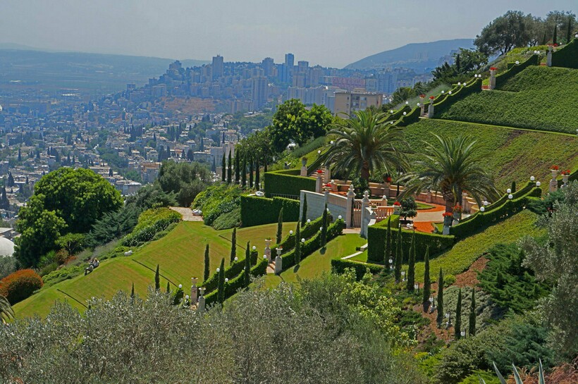 Вид на Хайфу с горы Кармель