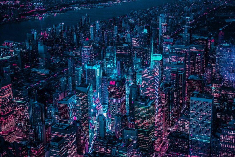 Неоновый Нью-Йорк: город глазами фотографа Ксавье Портела