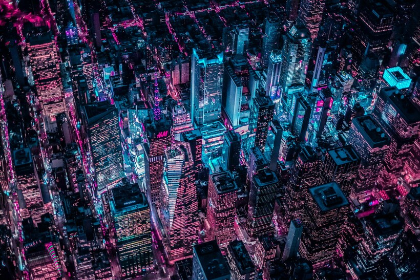 Неоновый Нью-Йорк: город глазами фотографа Ксавье Портела