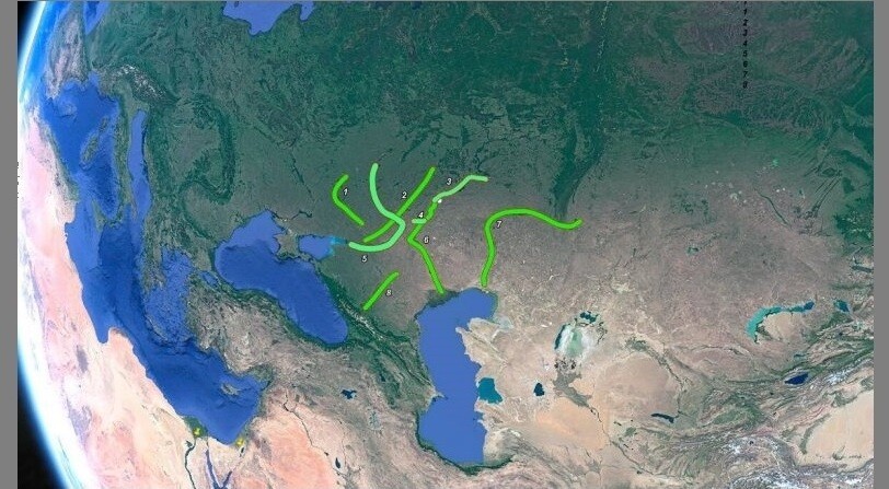 Согласно сталинскому плану, должно было быть восемь лесополос Согласно сталинскому плану, должно было быть восемь лесополос