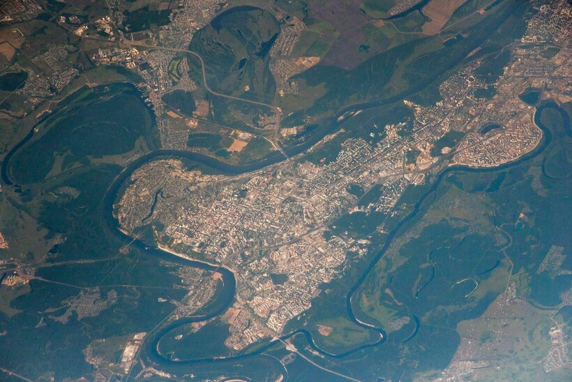 Блог - 14 фотографий российских городов, сделанные из космоса 14 фотографий российских городов, сделанные из космоса