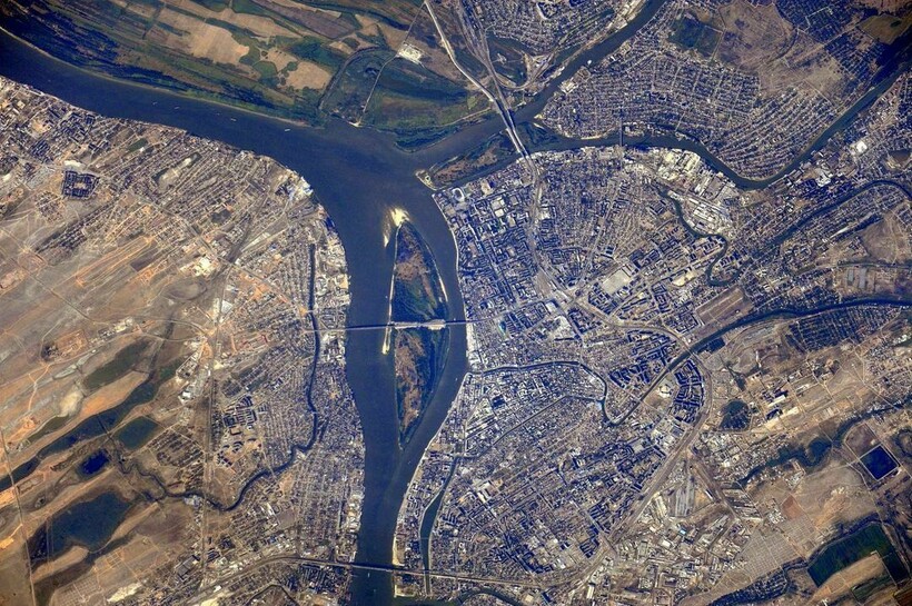 Блог - 14 фотографий российских городов, сделанные из космоса 14 фотографий российских городов, сделанные из космоса