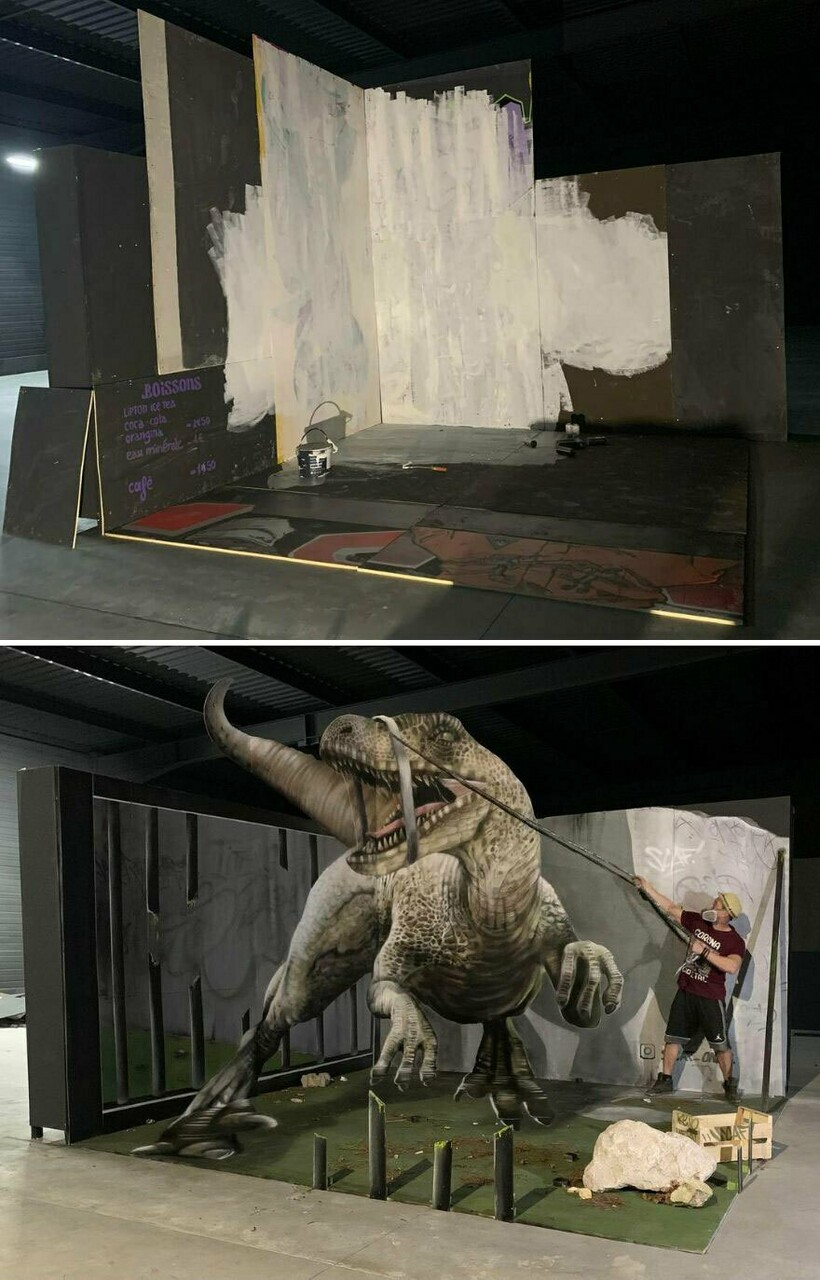 Блог - Французский художник делает 3D-граффити там, где их никто не ждет увидеть: 30 примеров Французский художник делает 3D-граффити там, где их никто не ждет увидеть: 30 примеров