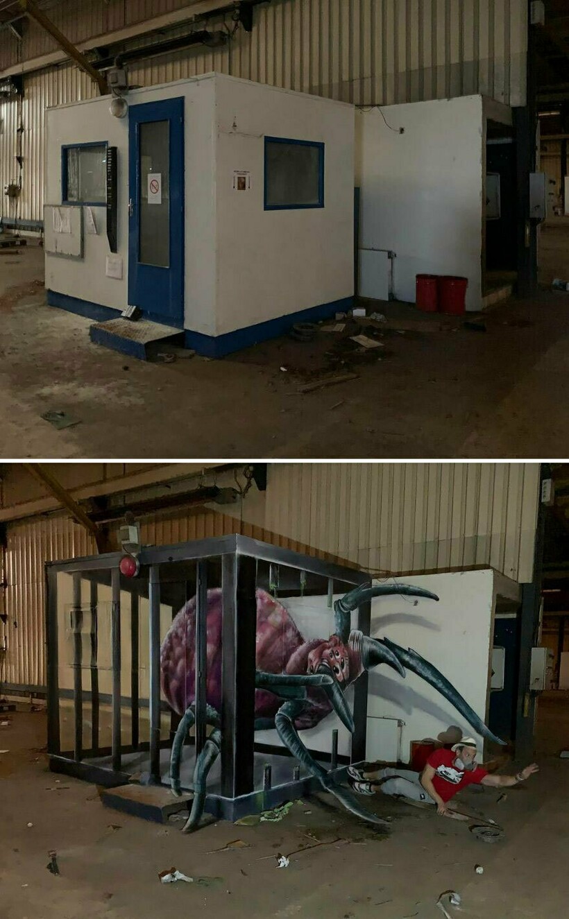 Блог - Французский художник делает 3D-граффити там, где их никто не ждет увидеть: 30 примеров Французский художник делает 3D-граффити там, где их никто не ждет увидеть: 30 примеров