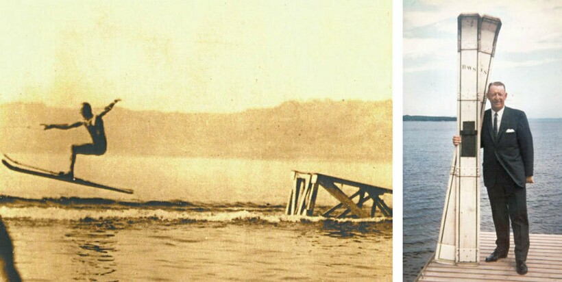 Юный Ральф на лыжах, и он же спустя 50 лет со своим изобретением. Фото: minnesotamonthly.com Юный Ральф на лыжах, и он же спустя 50 лет со своим изобретением. Фото: minnesotamonthly.com