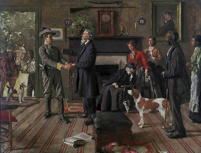 Жители Юга умели обращаться с оружием. Изображение: У. Гилберт/ru.wikipedia.org Жители Юга умели обращаться с оружием. Изображение: У. Гилберт/ru.wikipedia.org