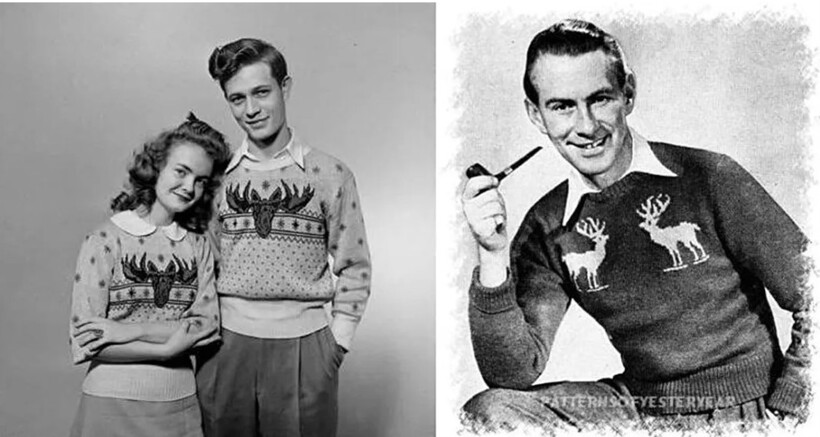 Свитера в 1950-е годы. Фото: heddels.com Свитера в 1950-е годы. Фото: heddels.com