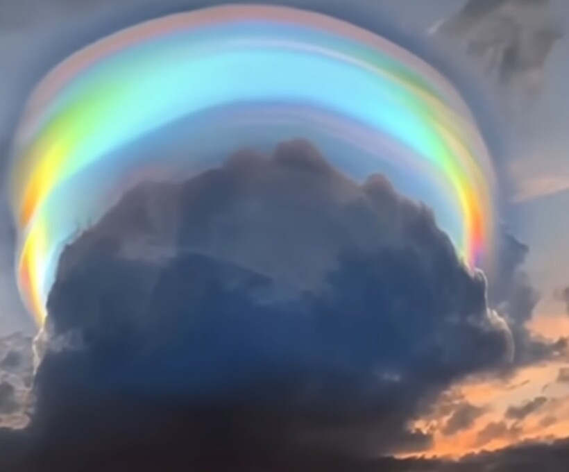 Блог - Видео: Редкое радужное облако в Китае ошеломляет жителей и предсказывает непогоду Видео: Редкое радужное облако в Китае ошеломляет жителей и предсказывает непогоду
