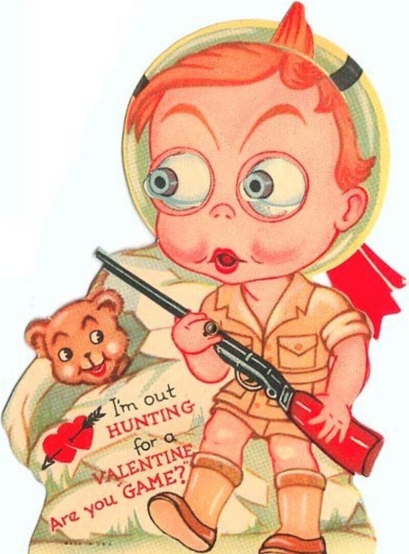 14 нелепых открыток к Дню святого Валентина из прошлого, которые вызовут улыбку